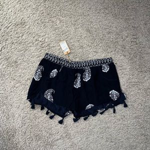 Navy Tassel shorts